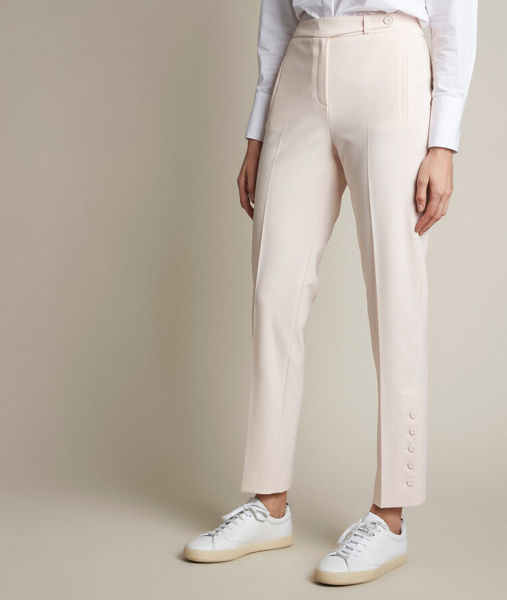 Picture of ERNESTO NUDE MICROFIBRE TROUSERS
